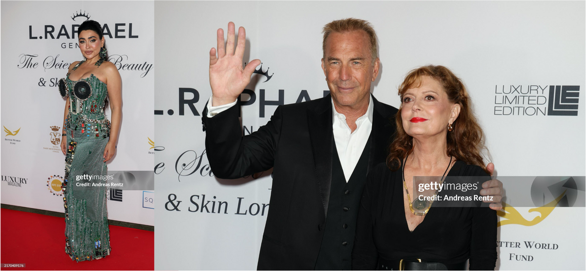 Tarina Patel Shines in benedetti.info Dress at Venice Gala, Drawing Attention from Susan Sarandon and Kevin Costner