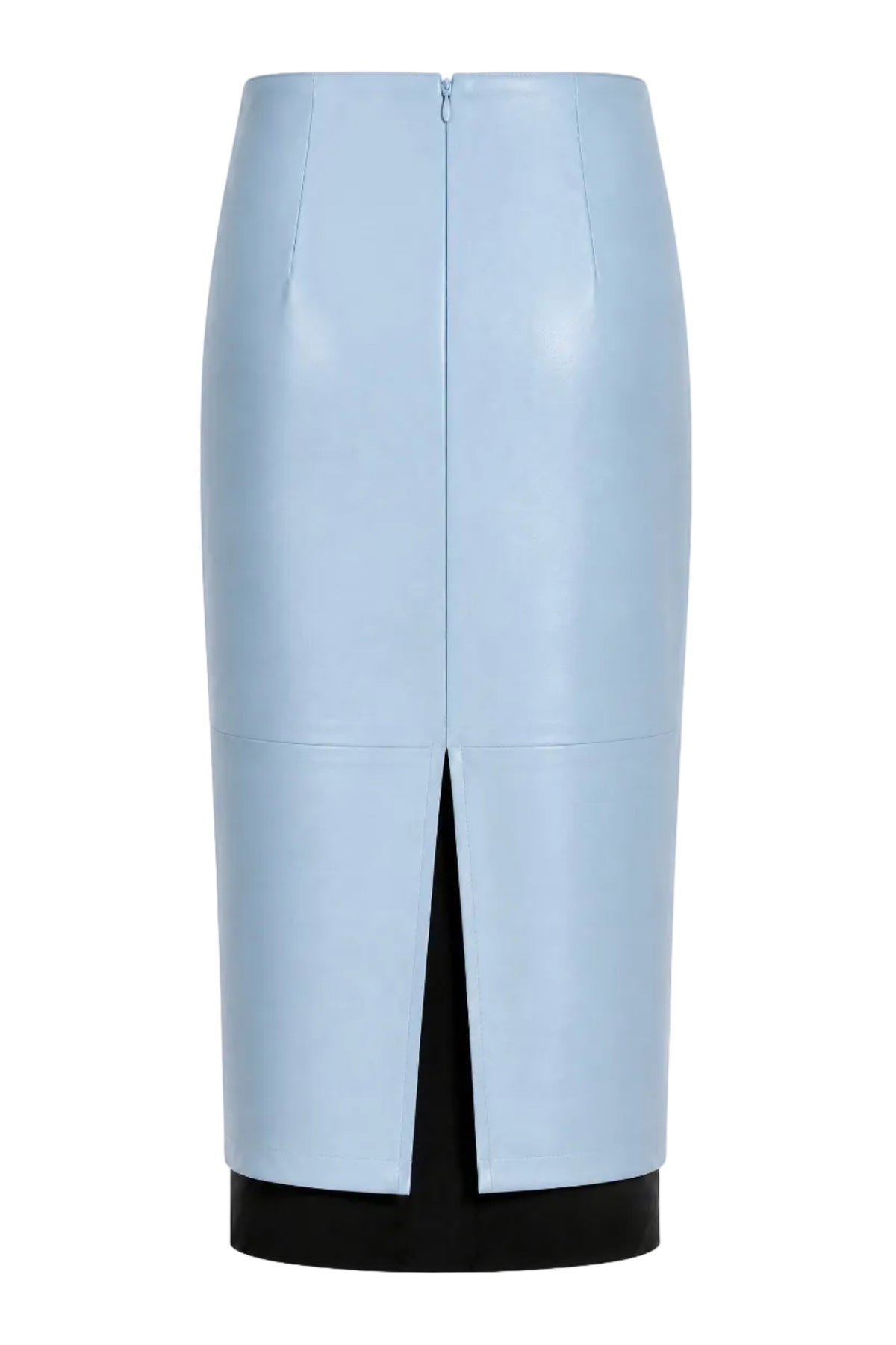OLIVE VEGAN PENCIL SKIRT