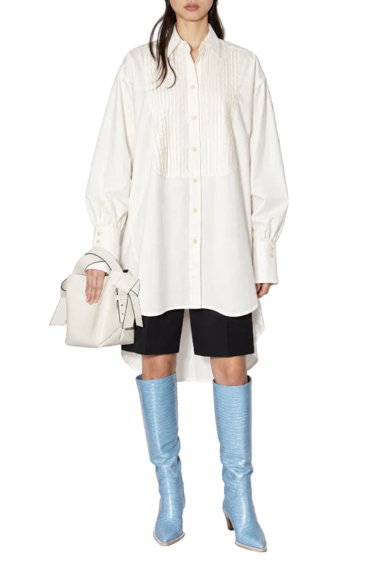 OVERSIZED ORGANIC COTTON SMOKING SHIRT