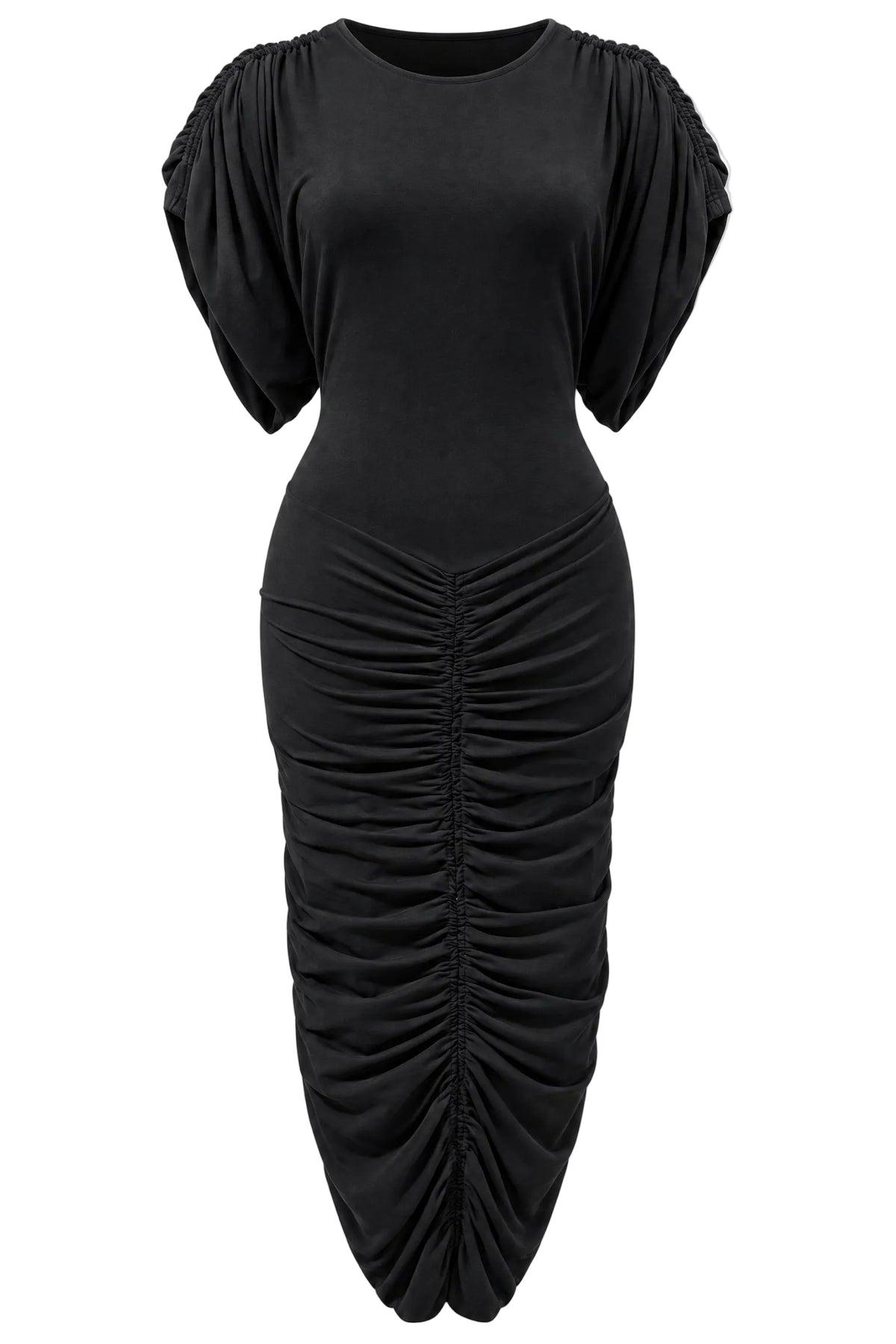 Ocean Draped seaweed Jersey Dress