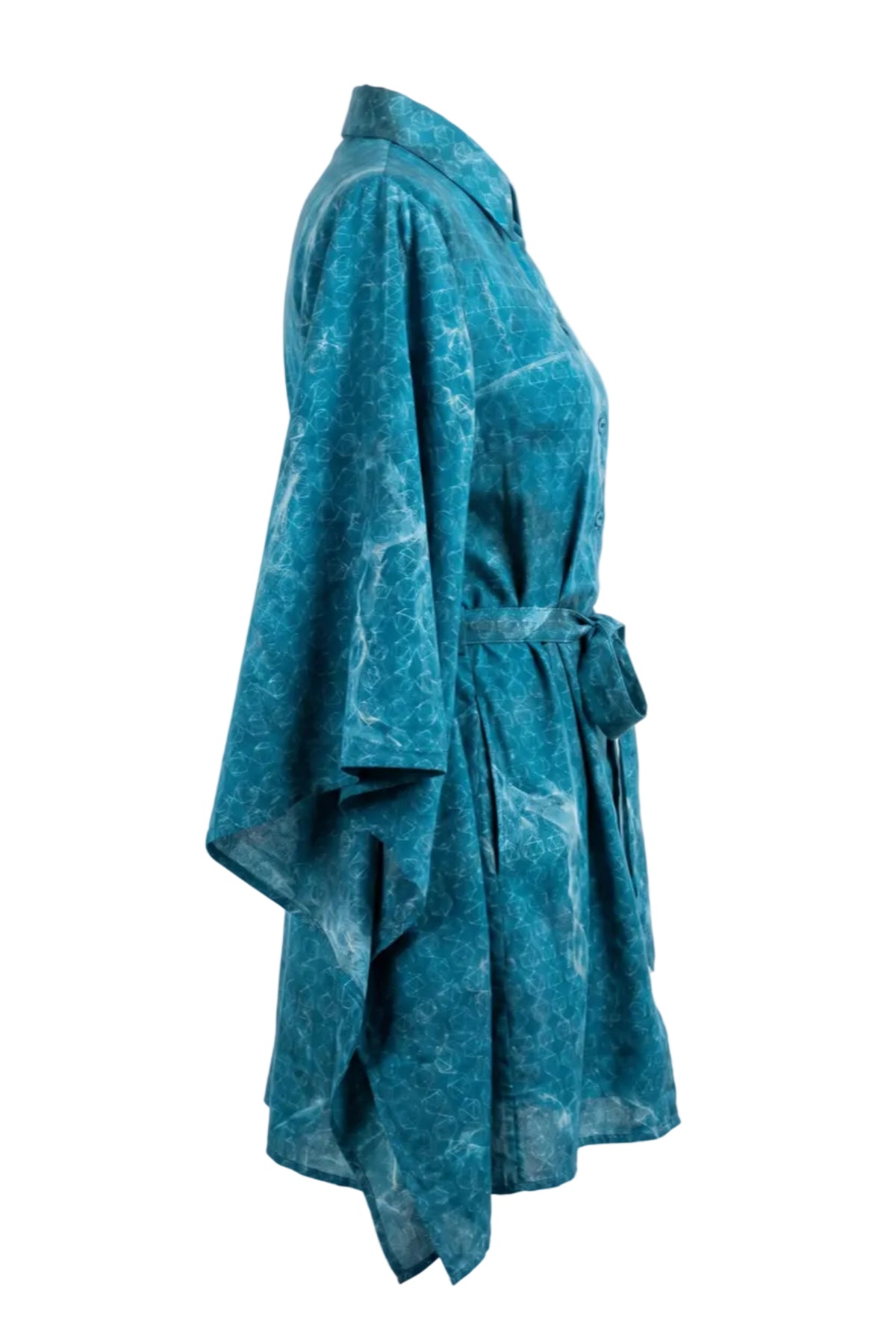 Vestito-camicia con balena e caftano Eucalyptus