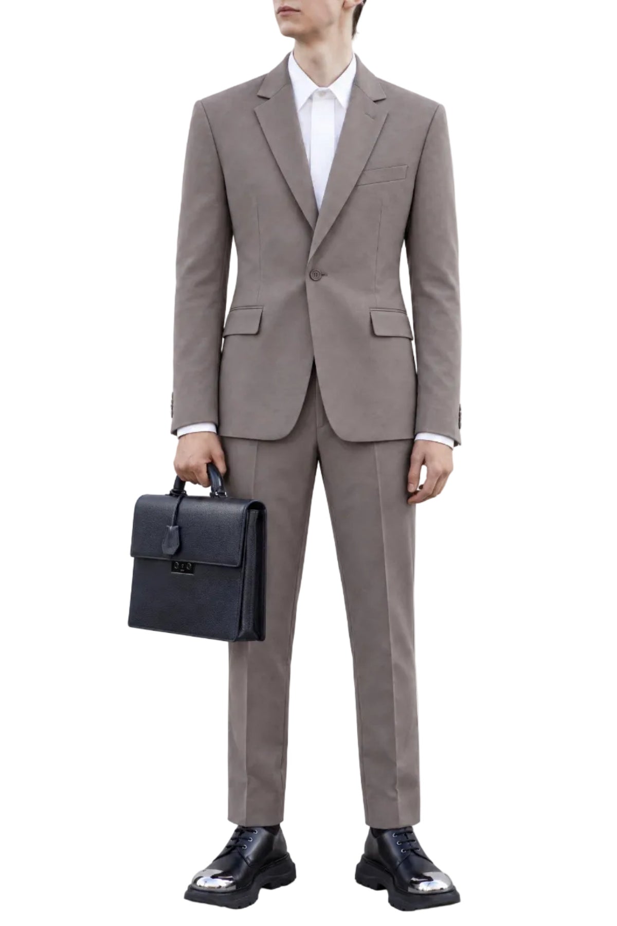 GREY SATIN ORGANIC COTTON JACKET