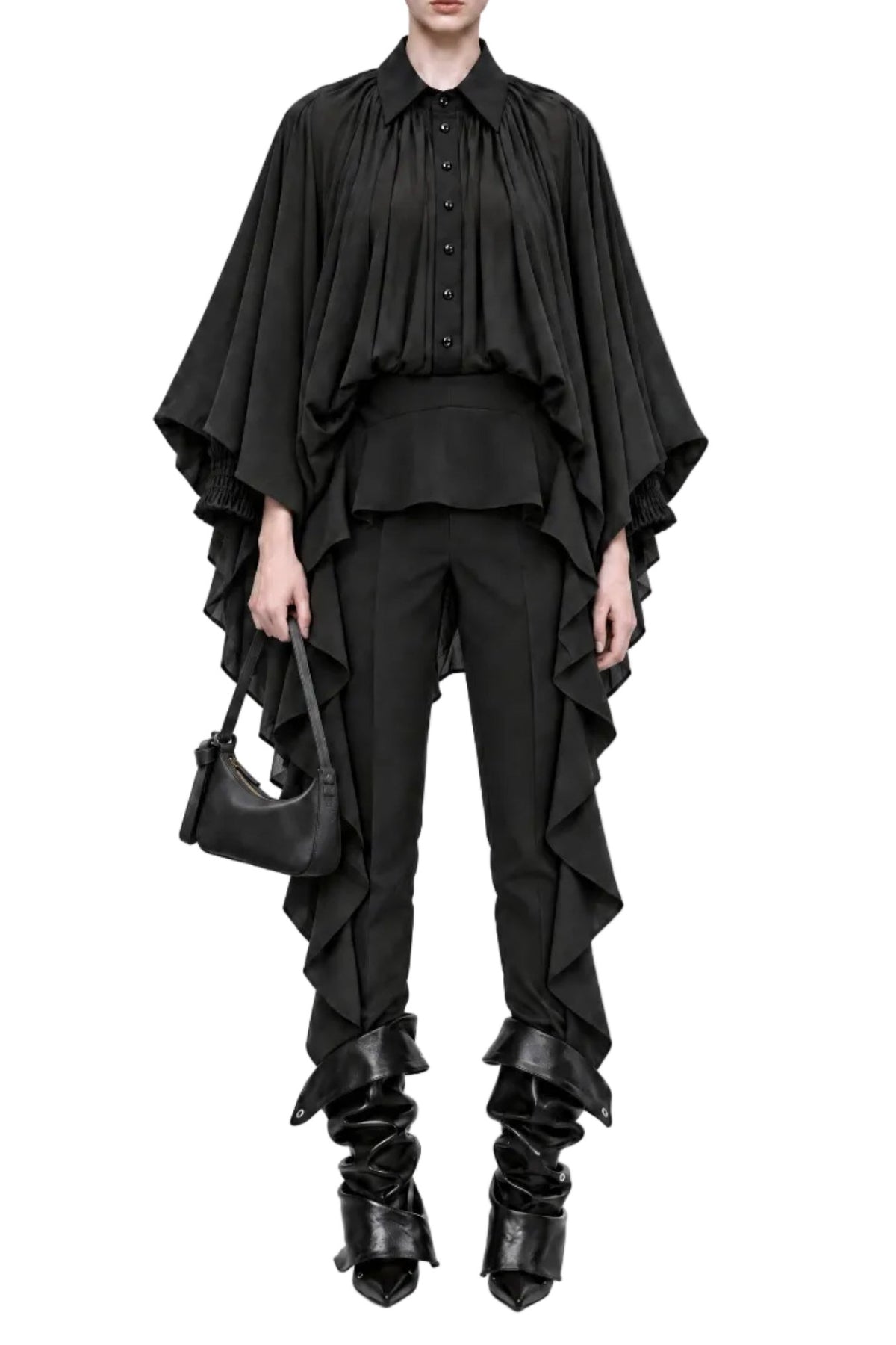 CAMICIA OVERSIZE IN SETA DI EUCALIPTO