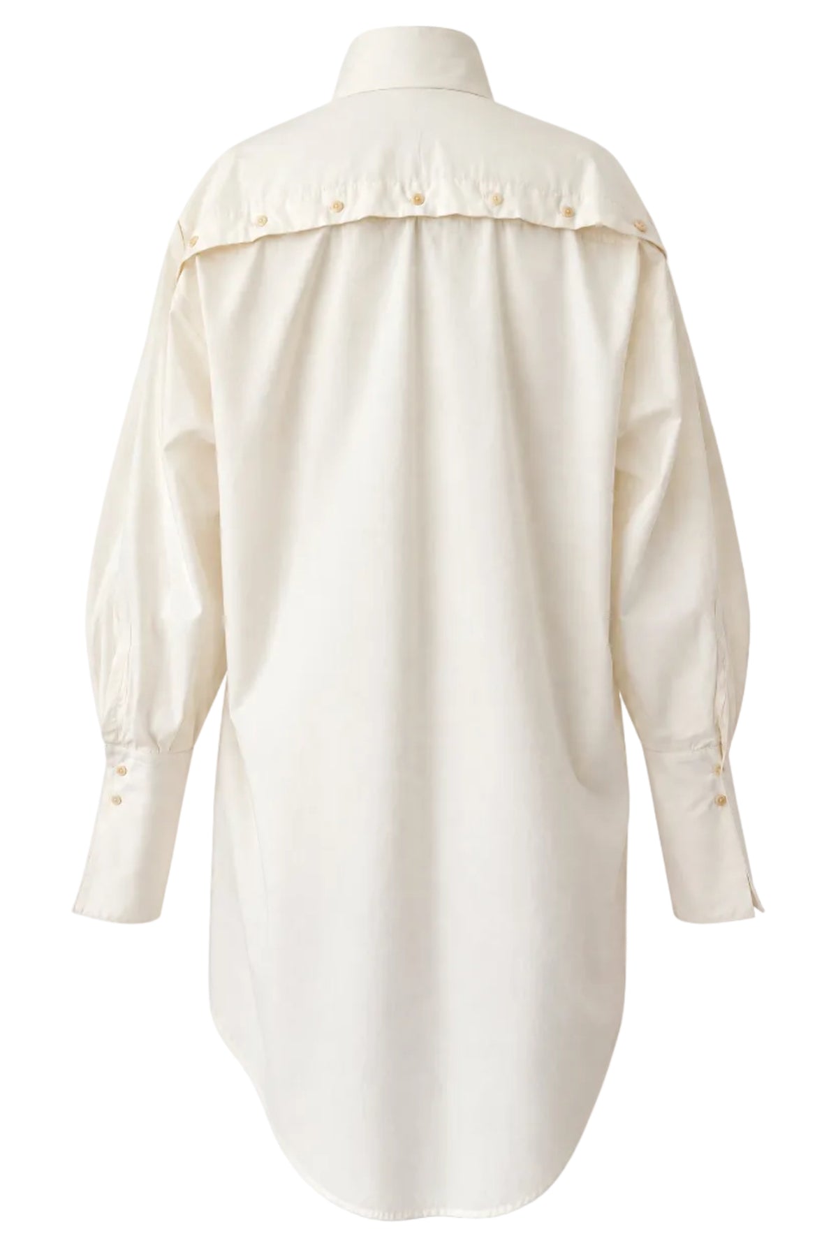 CAMICIA SMOKING OVERSIZE IN COTONE ORGANICO