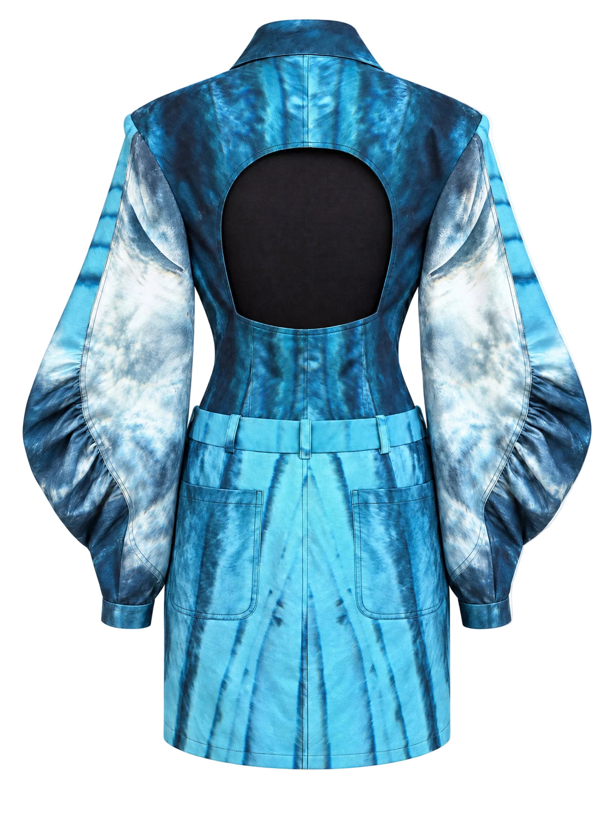 Whale skin organic mini dress
