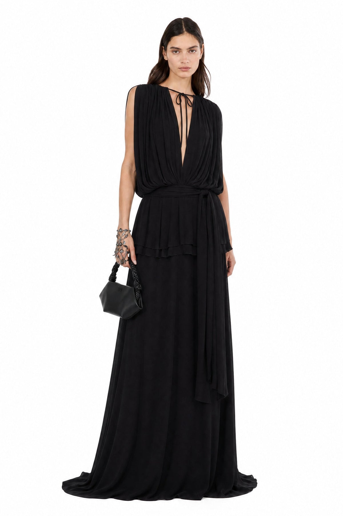 Abito da sera Midnight Drape — Seta di eucalipto