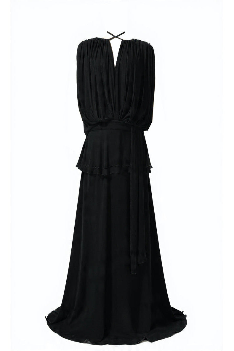 Abito da sera Midnight Drape — Seta di eucalipto