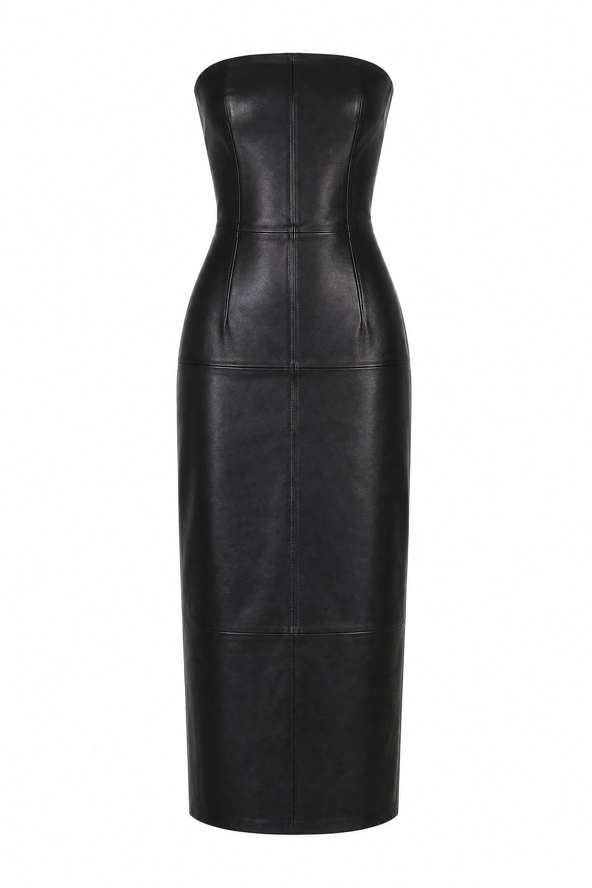 Abito midi in pelle Whale Olive