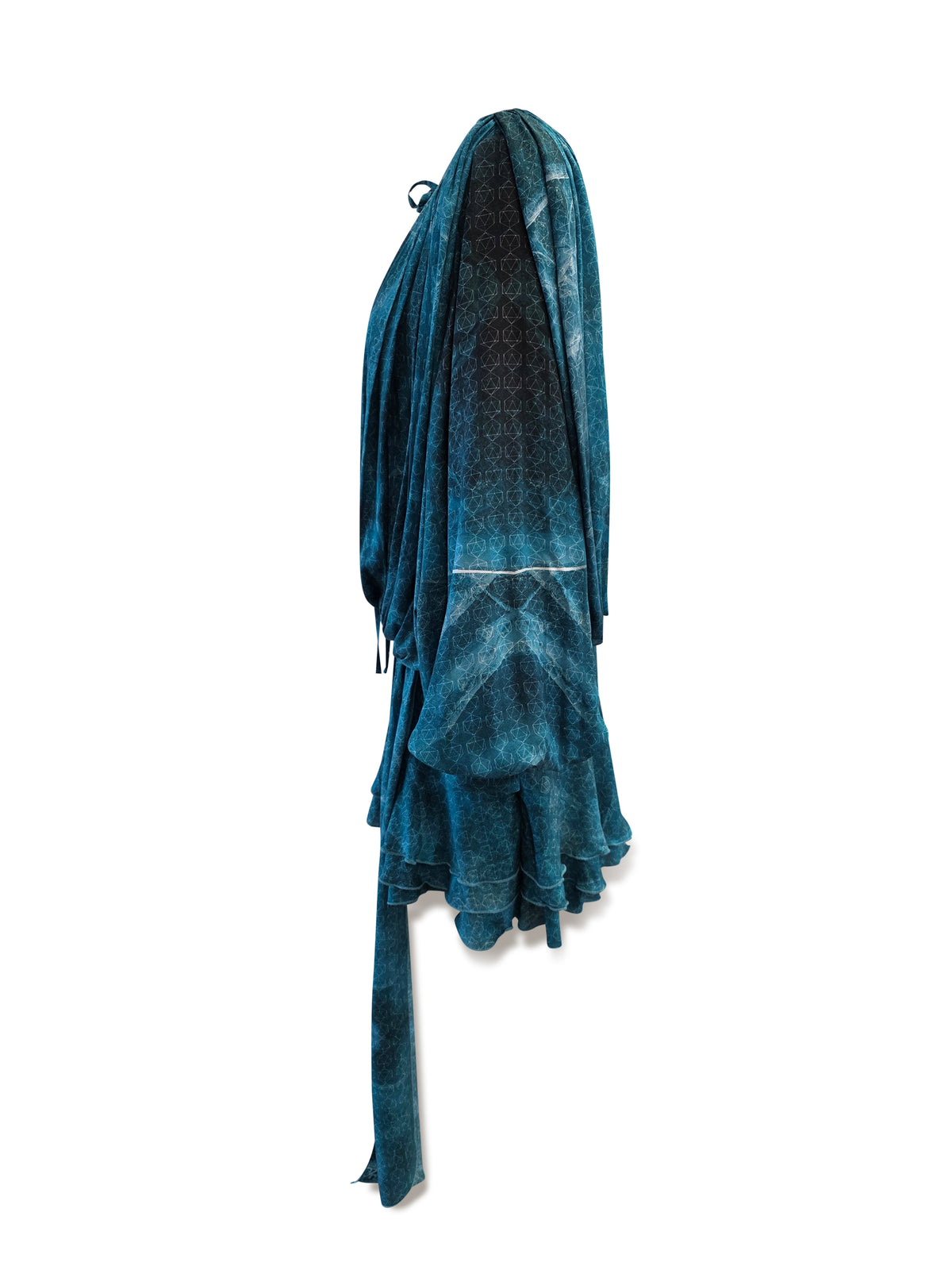 Whale Harmony Draped Eucalyptus Dress